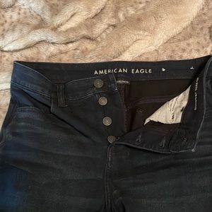 Dark wash skinny jeans next level stretch